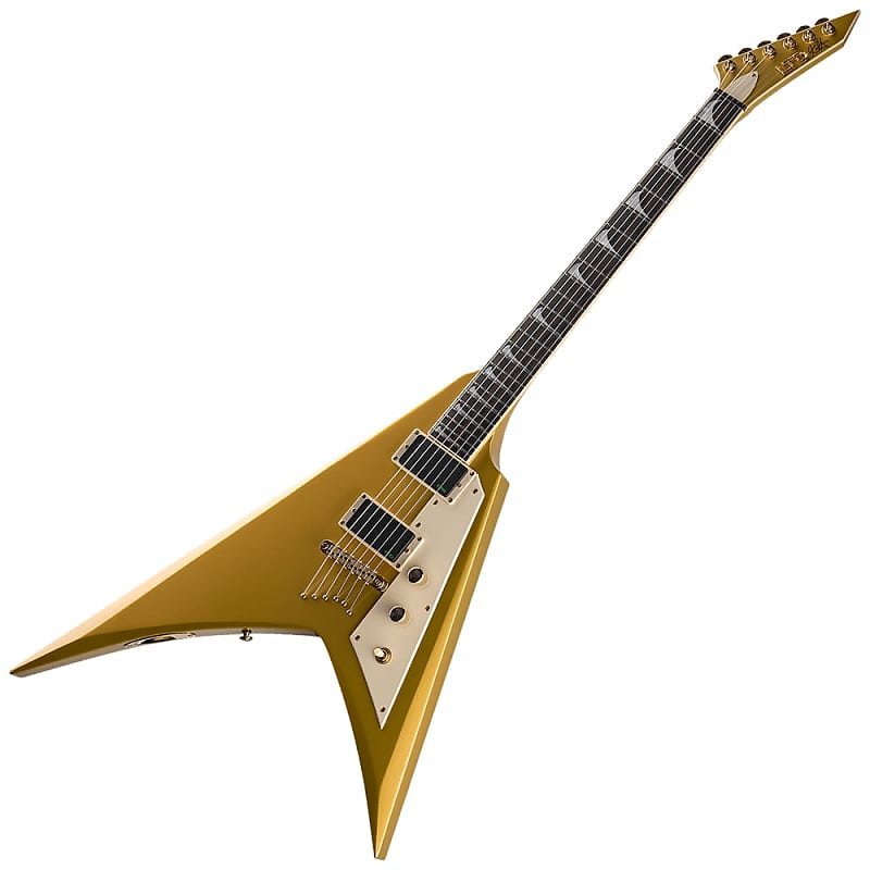 Электрогитара ESP LTD Kirk Hammett KH-V with Case – Metallic Gold – LKHVMGO
