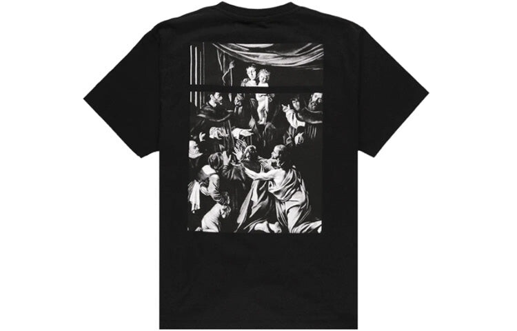 

Футболка Off-White Caravaggio Square Oversized, чёрный, Черный