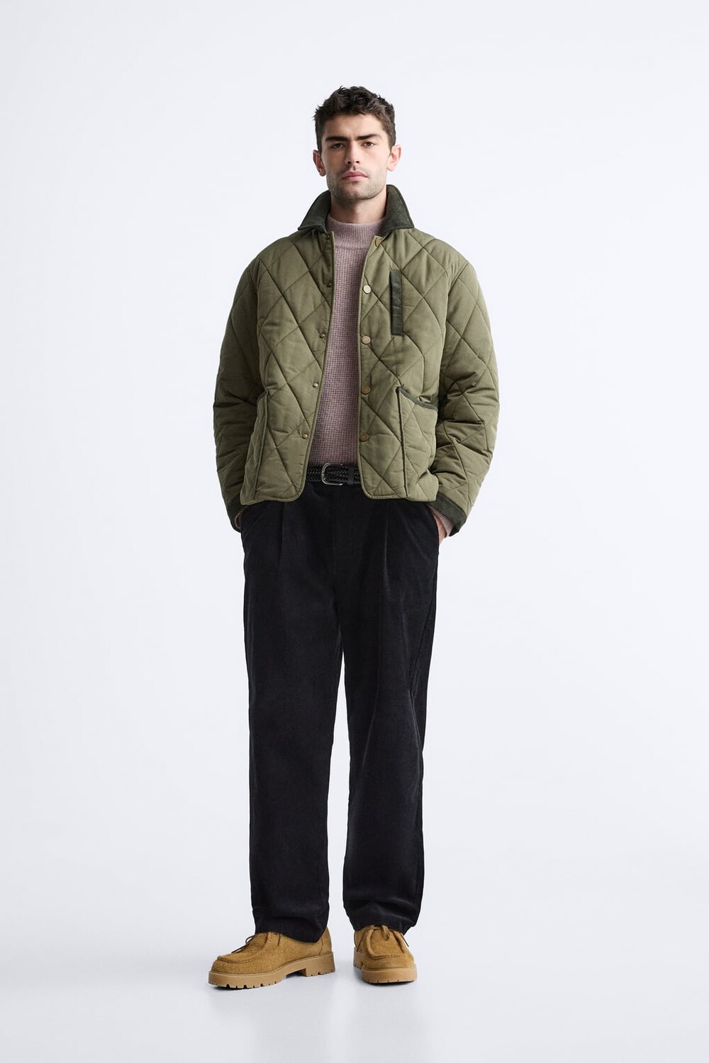 

Водоотталкивающая куртка ZARA, хаки