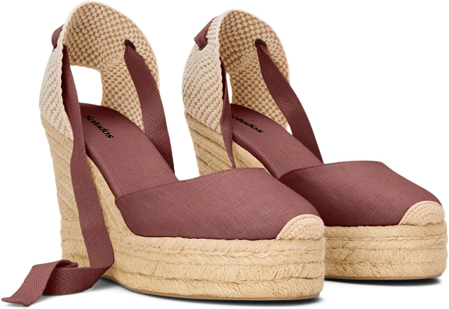 

Туфли Soludos Platform Wedge Espadrille, цвет Castaño Brown