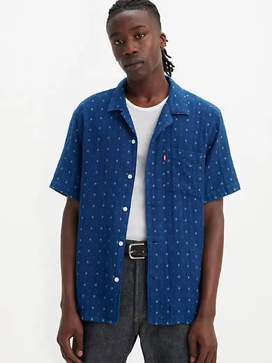 

Рубашка для лагеря на закате Levi's, цвет Grid Indigo Double Cloth - Blue