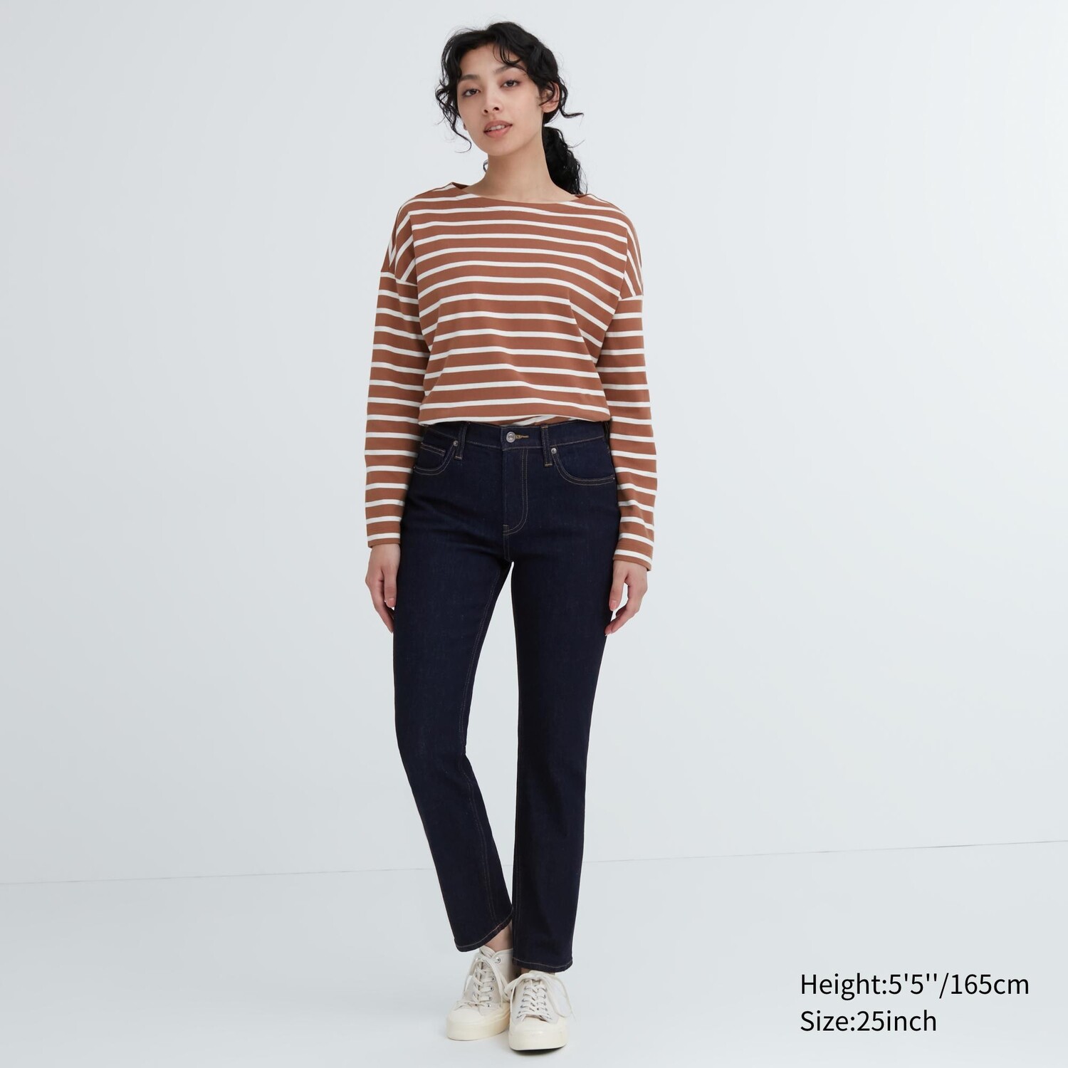 

Джинсы Uniqlo женские прямые, темно-синий