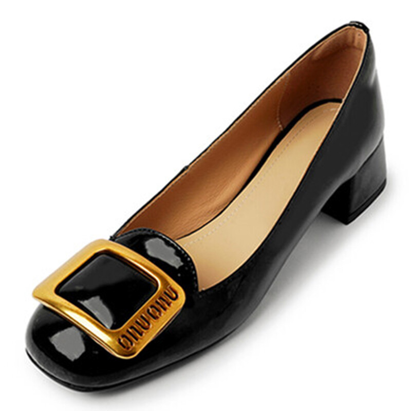 

Туфли женские на высоком каблуке Amazing Cure, цвет Black low heel