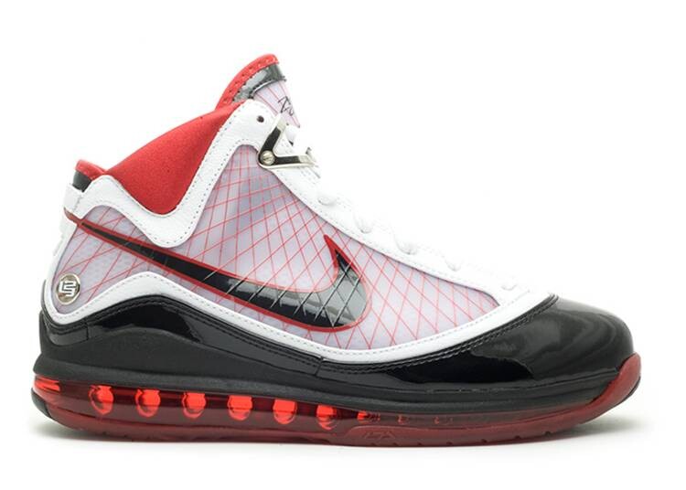 

Кроссовки Nike AIR MAX LEBRON 7 'WHITE BLACK RED', белый