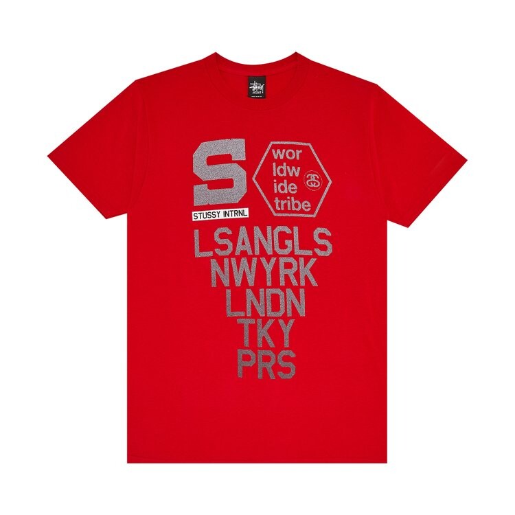 

Футболка Stussy INTRNL WT 'Red', красный