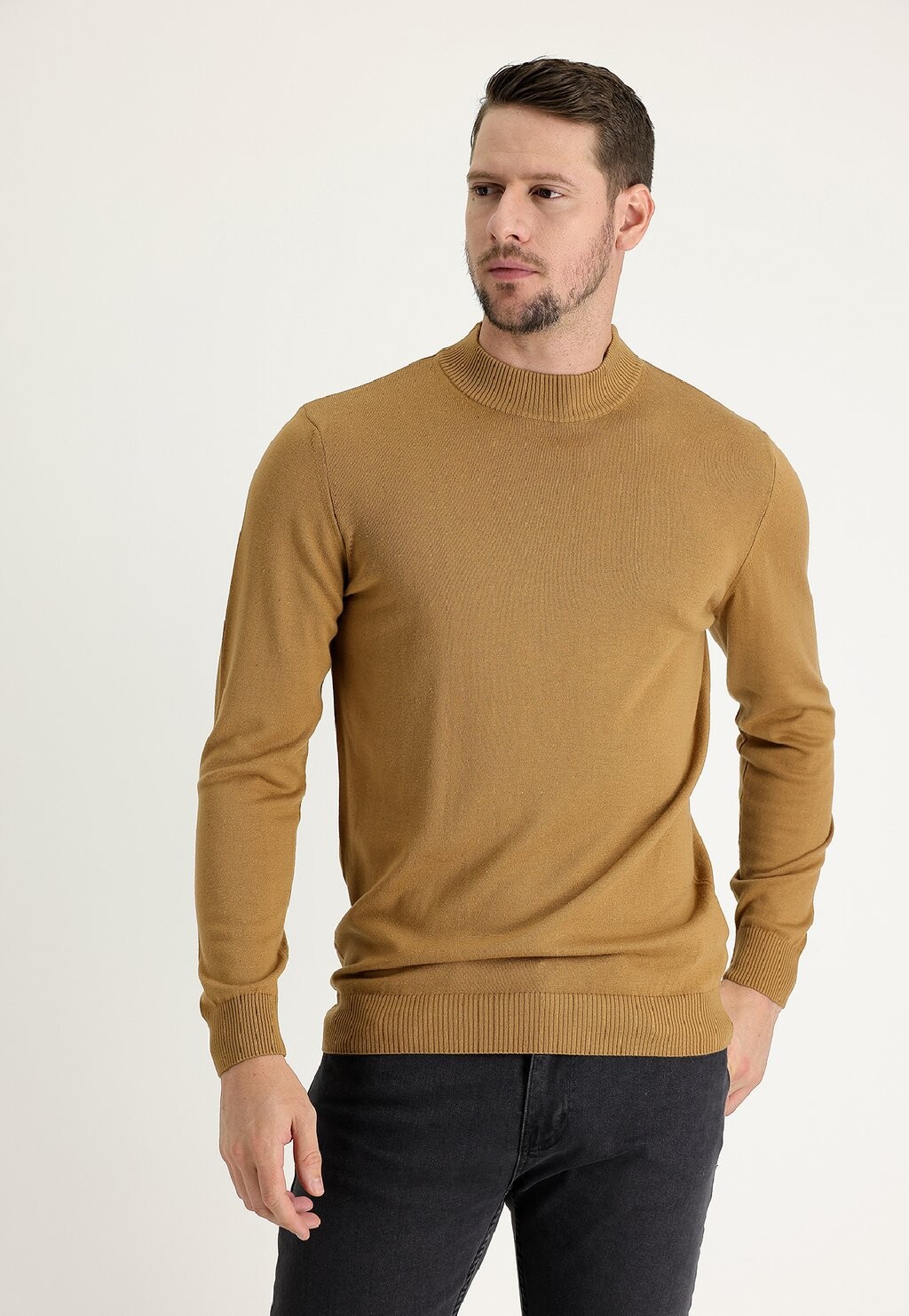 

Вязаный свитер STEHKRAGEN REGULAR FIT Kigili, цвет Camel