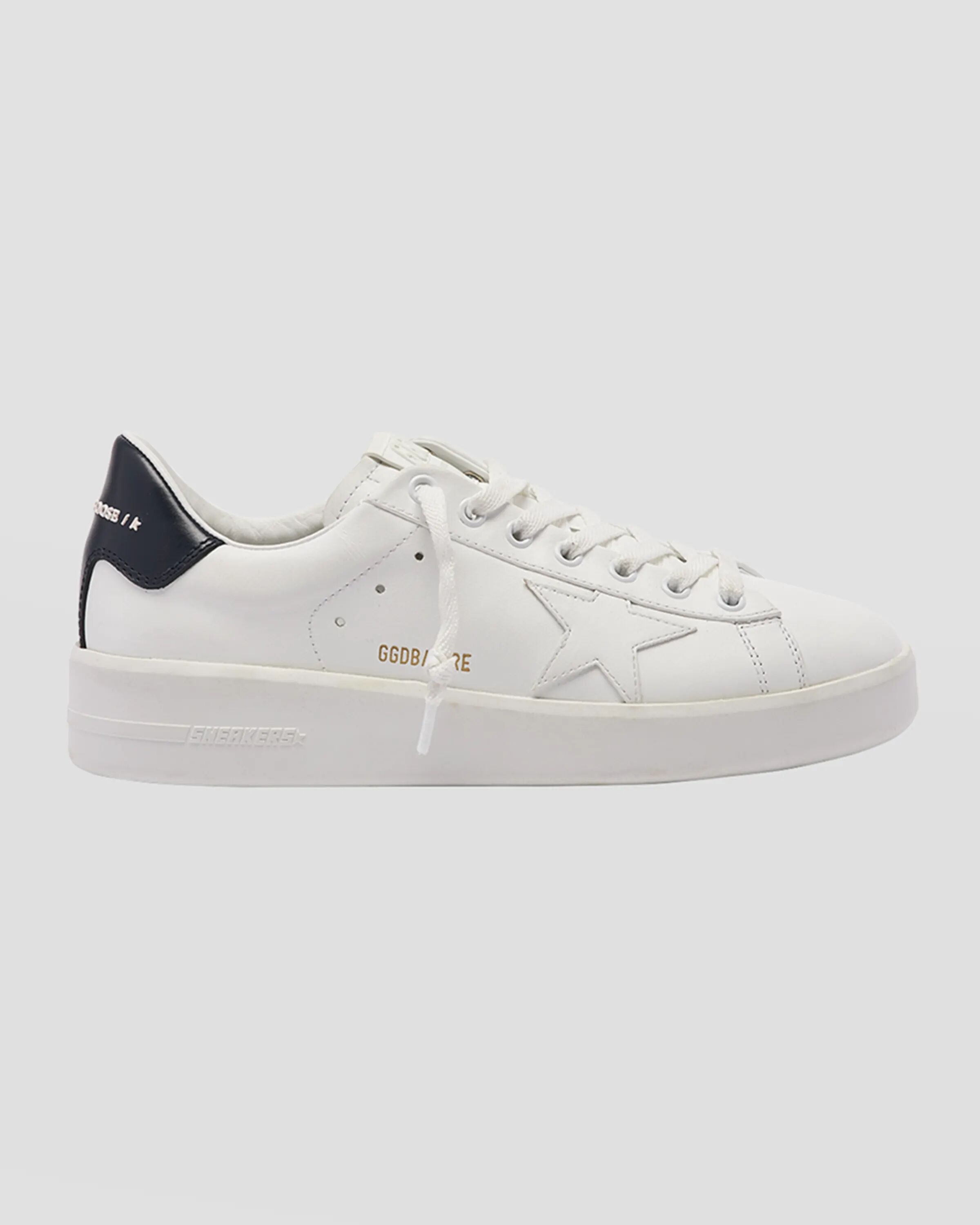 

Двухцветные кожаные низкие кеды Pure Star Golden Goose, цвет Whiteblue