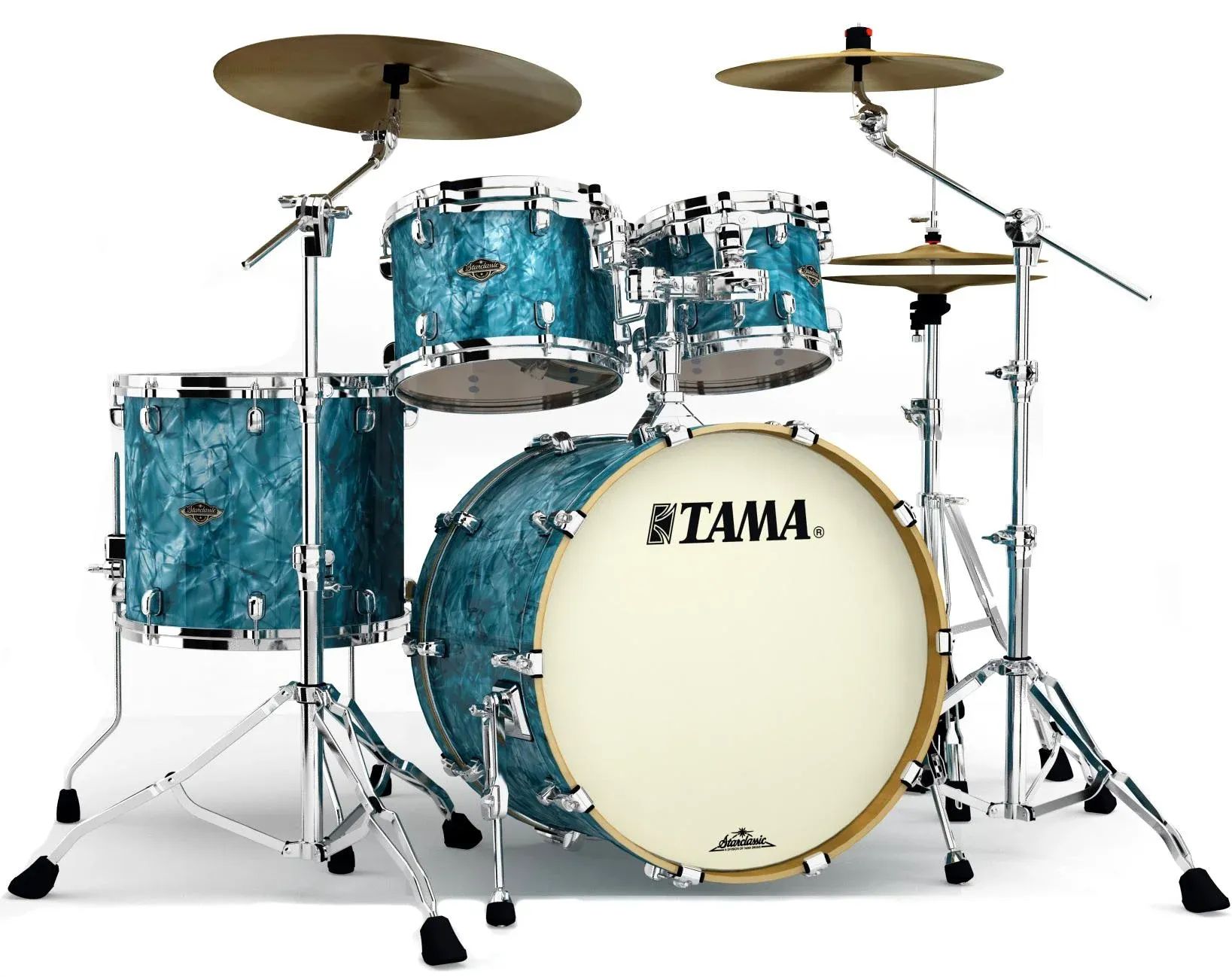 

Tama Starclassic Орех/Береза ​​WBR42S Набор из 4 предметов - Бирюзовый жемчуг