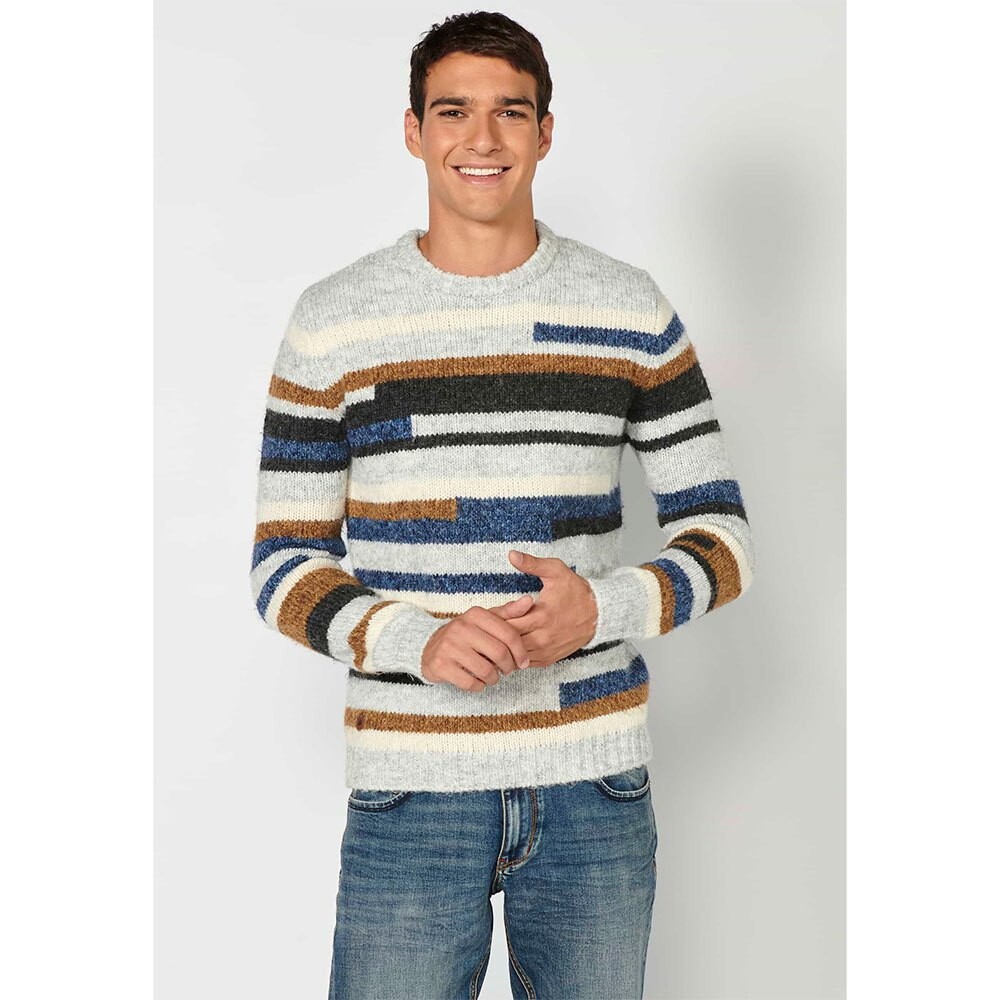 Свитер Koroshi 2321TR41 Round Neck, разноцветный свитер koroshi 2322tr78 turtle neck разноцветный