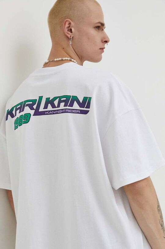 

Хлопковая футболка Karl Kani, белый