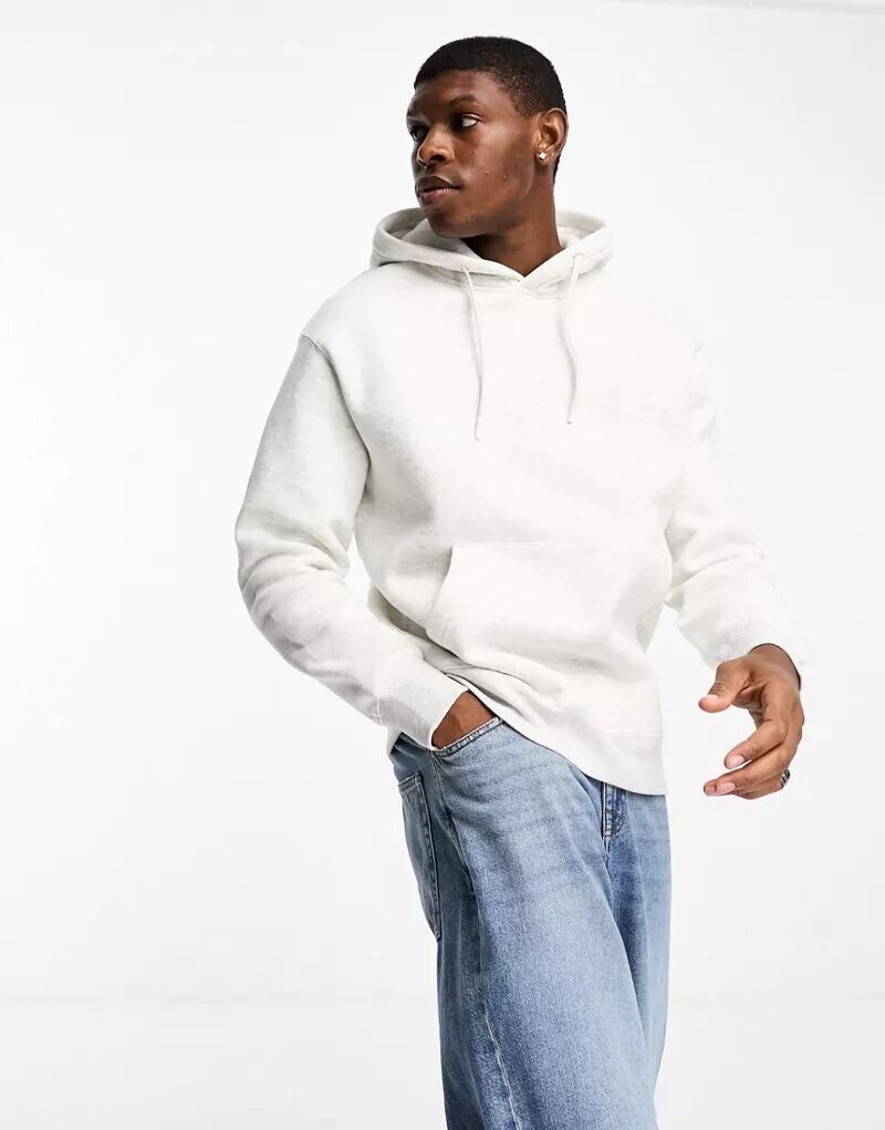 

Светло-серая худи Pull&Bear