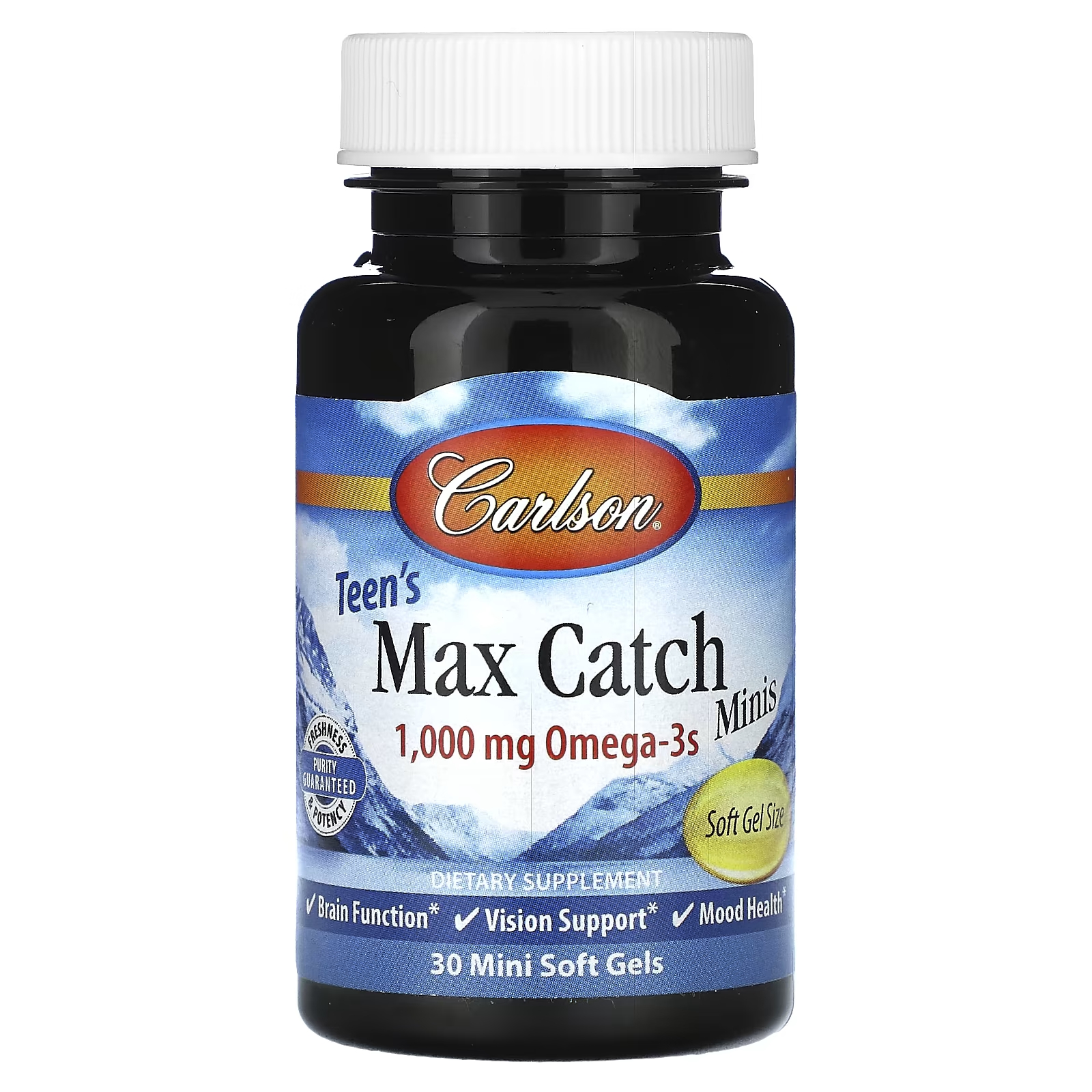 Пищевая добавка Carlson Teen's Max Catch Minis 1000 мг, 30 штук