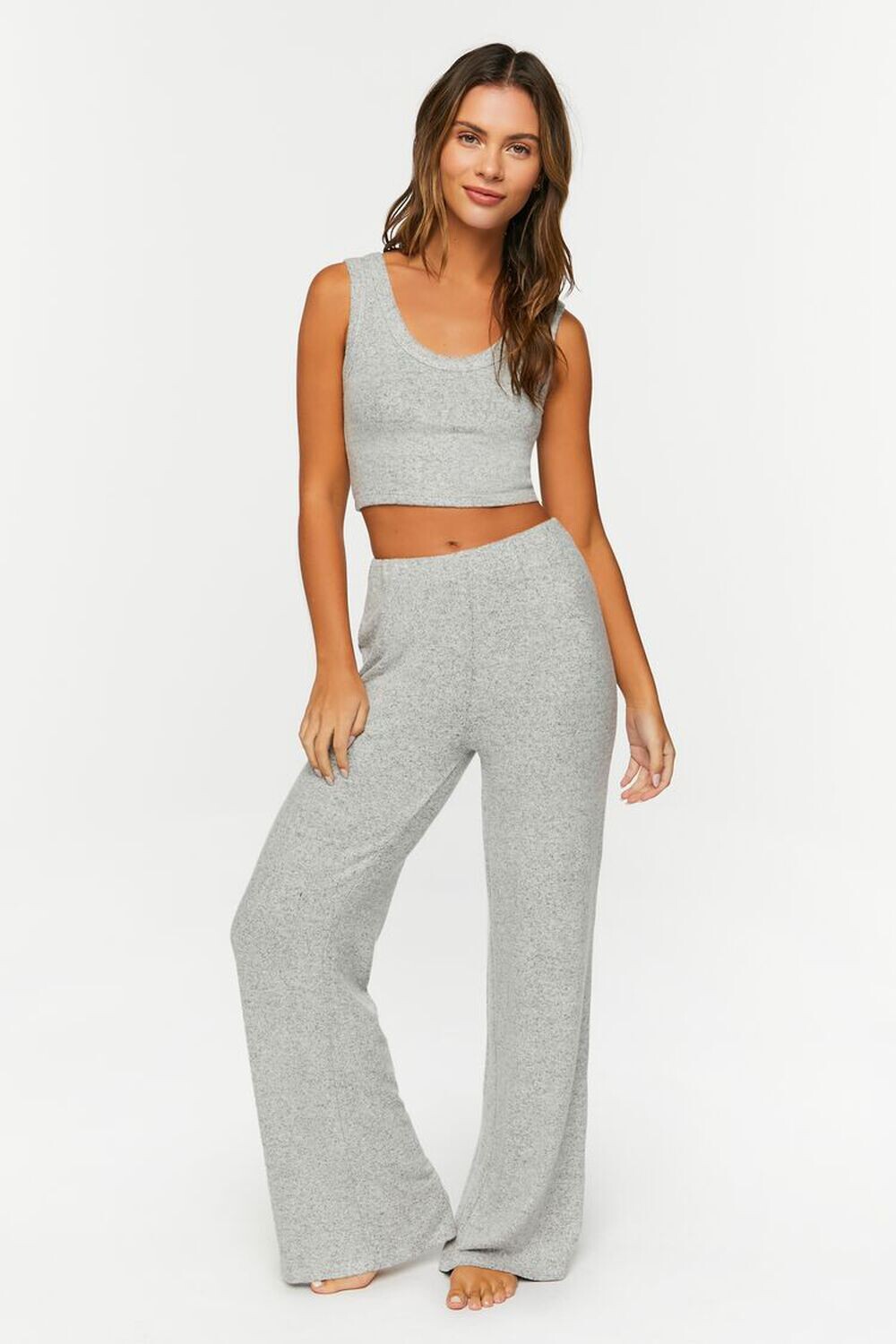 

Широкие пижамные брюки Forever 21, серый