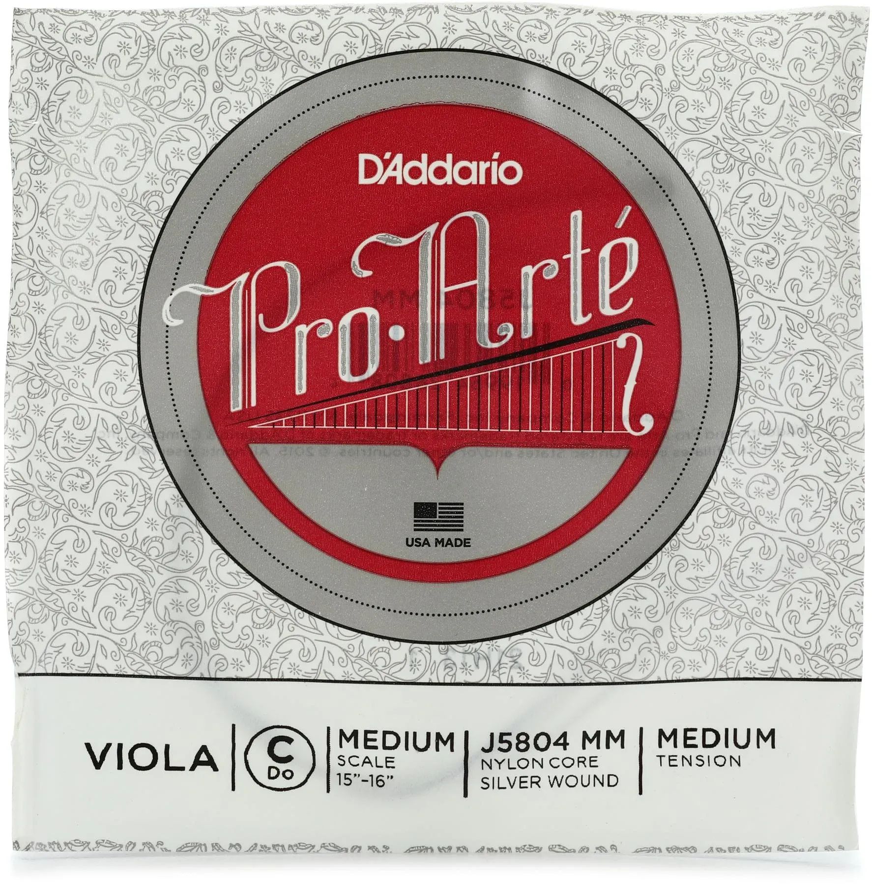 

D'Addario J5804 Pro-Arte Струна C для альта - средний строй, среднее натяжение