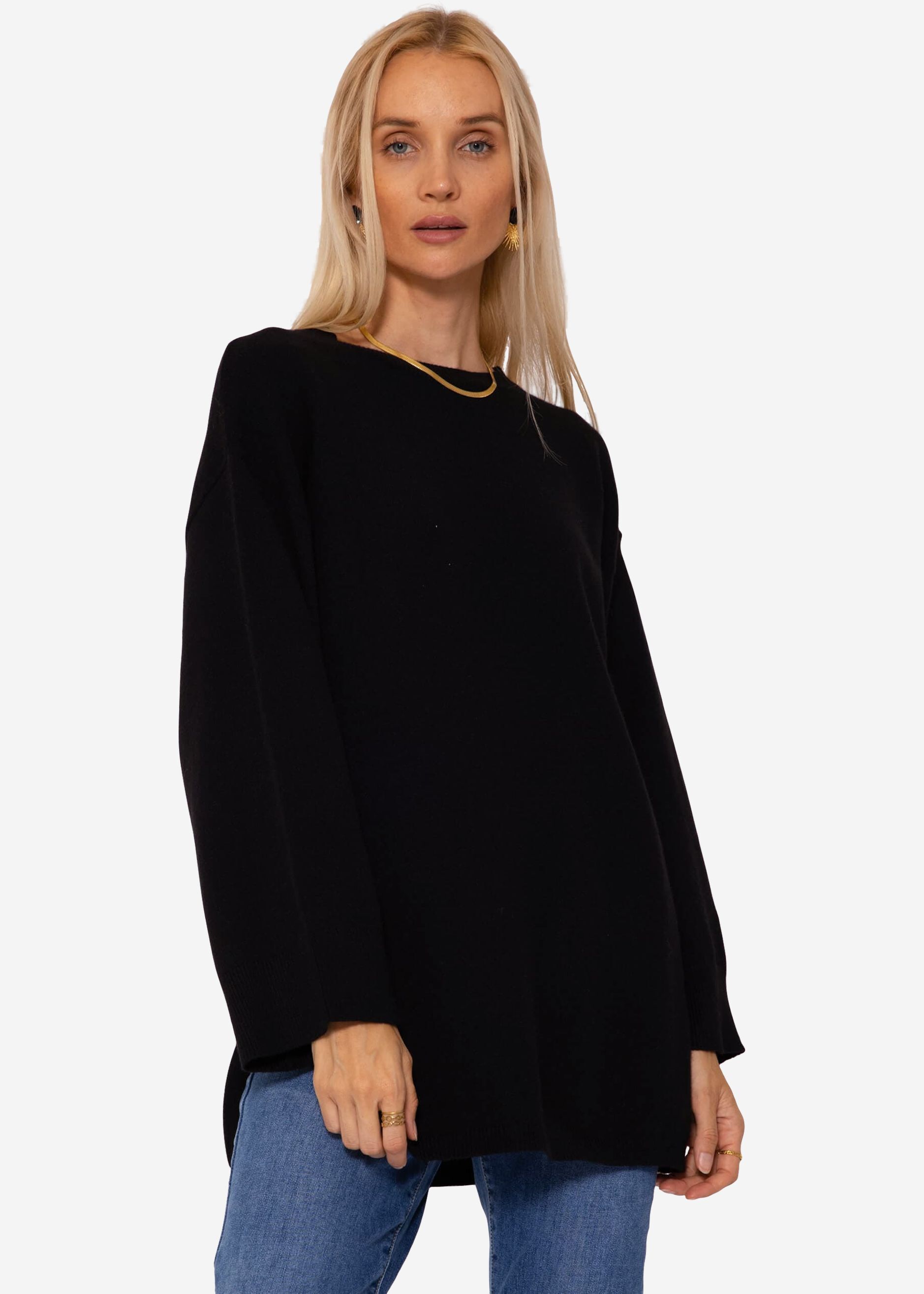 

Свитер SASSYCLASSY Oversize Strick, черный