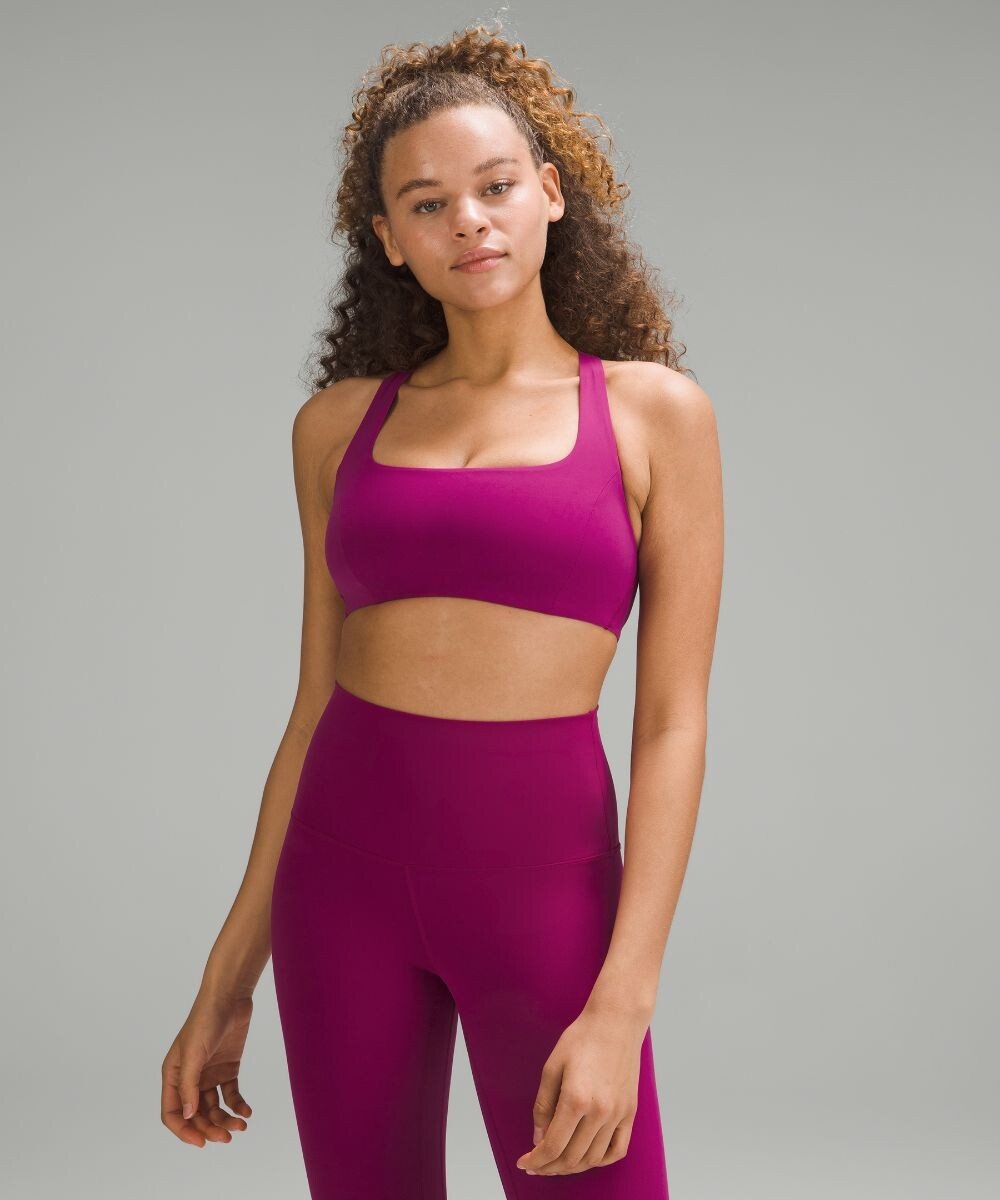 

Бюстгальтер для йоги SmoothCover Lululemon, фиолетовый
