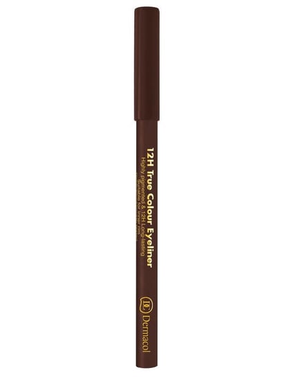 Стойкий карандаш-подводка для глаз 6 темно-коричневого цвета, 2 г Dermacol, 12H True Color