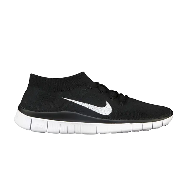 

Кроссовки Nike Free Flyknit+ 'Black White', черный