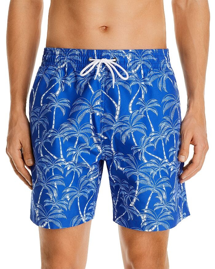 

6-дюймовые плавательные шорты с принтом Sano Trunks Surf & Swim Co., синий