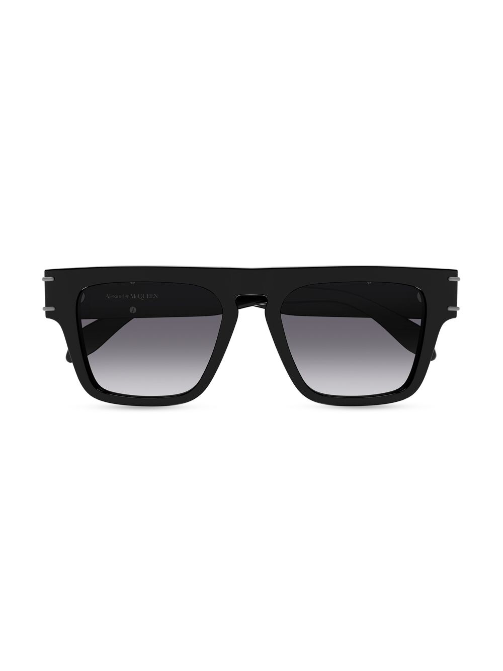 

Солнцезащитные очки Selvedge Lines 52MM с градиентом из ацетата Alexander McQueen, черный