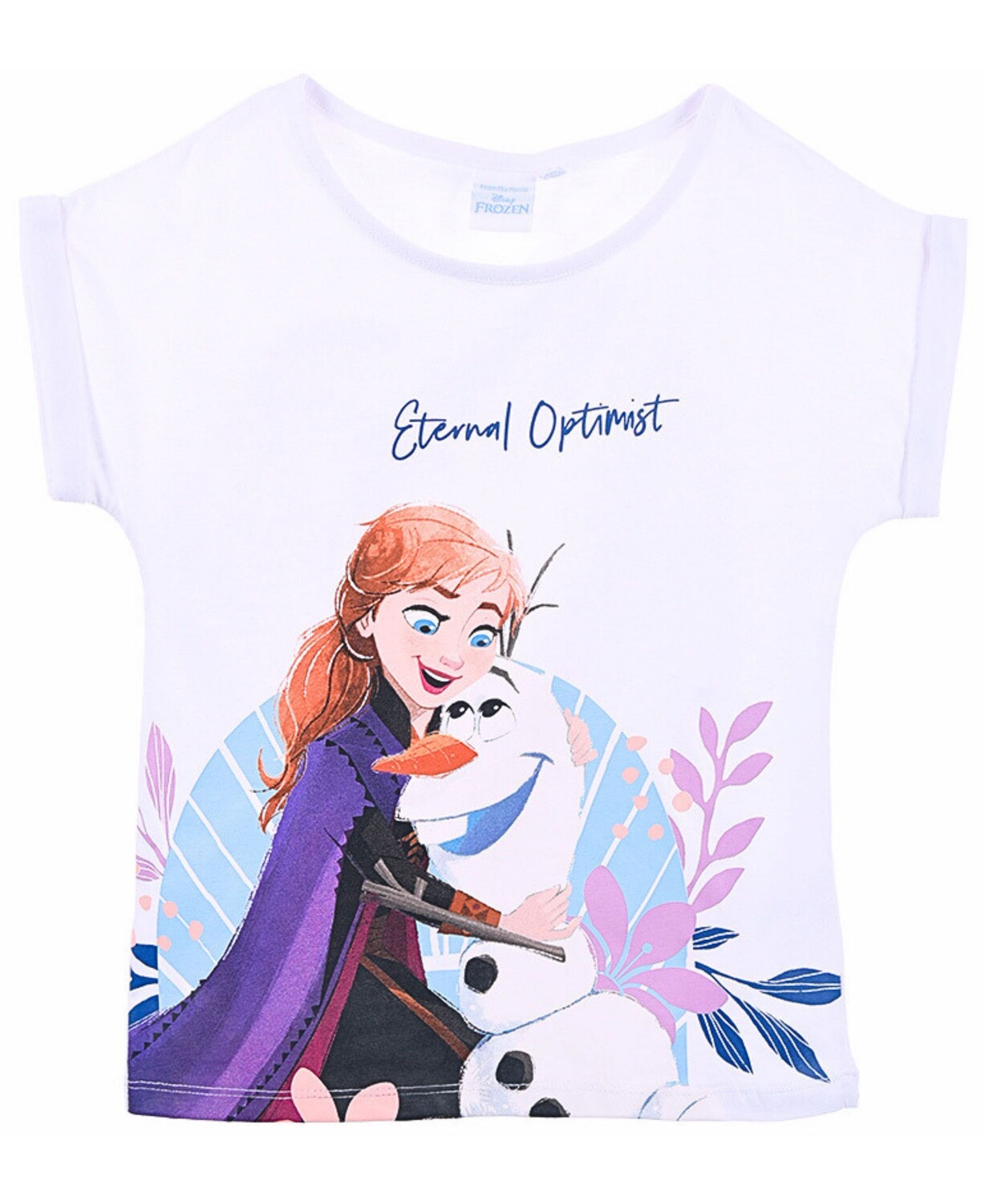 цена Футболка Disney Frozen Frozen Anna & Olaf, белый