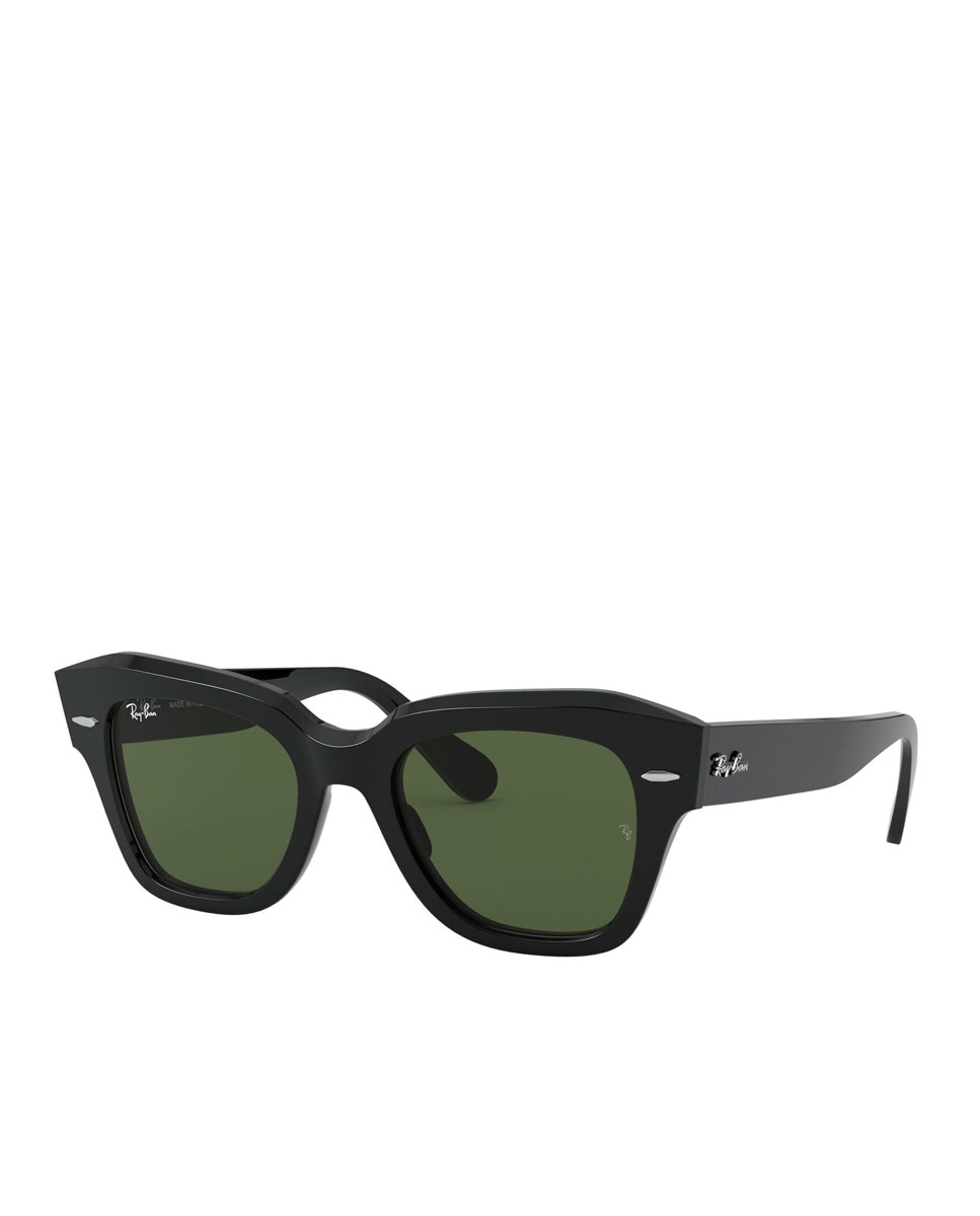 Черные солнцезащитные очки State Street Square из ацетата Ray-Ban, черный цена и фото