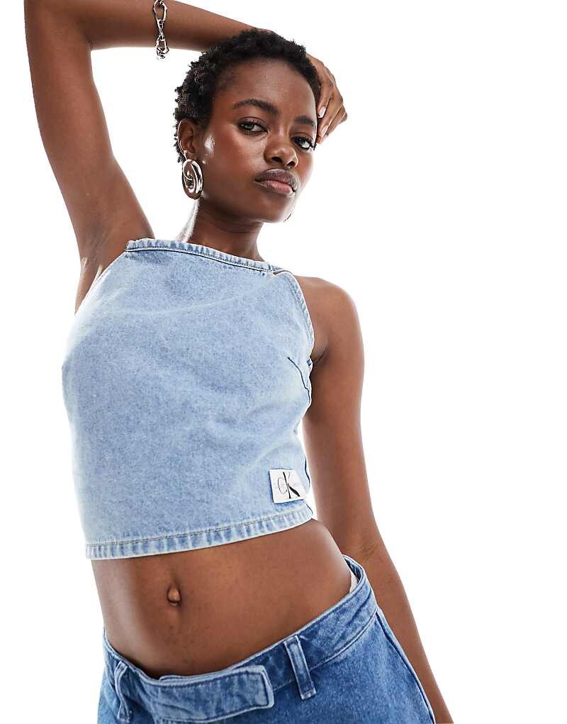 

Calvin Klein Jeans – Легкий укороченный топ с завязками