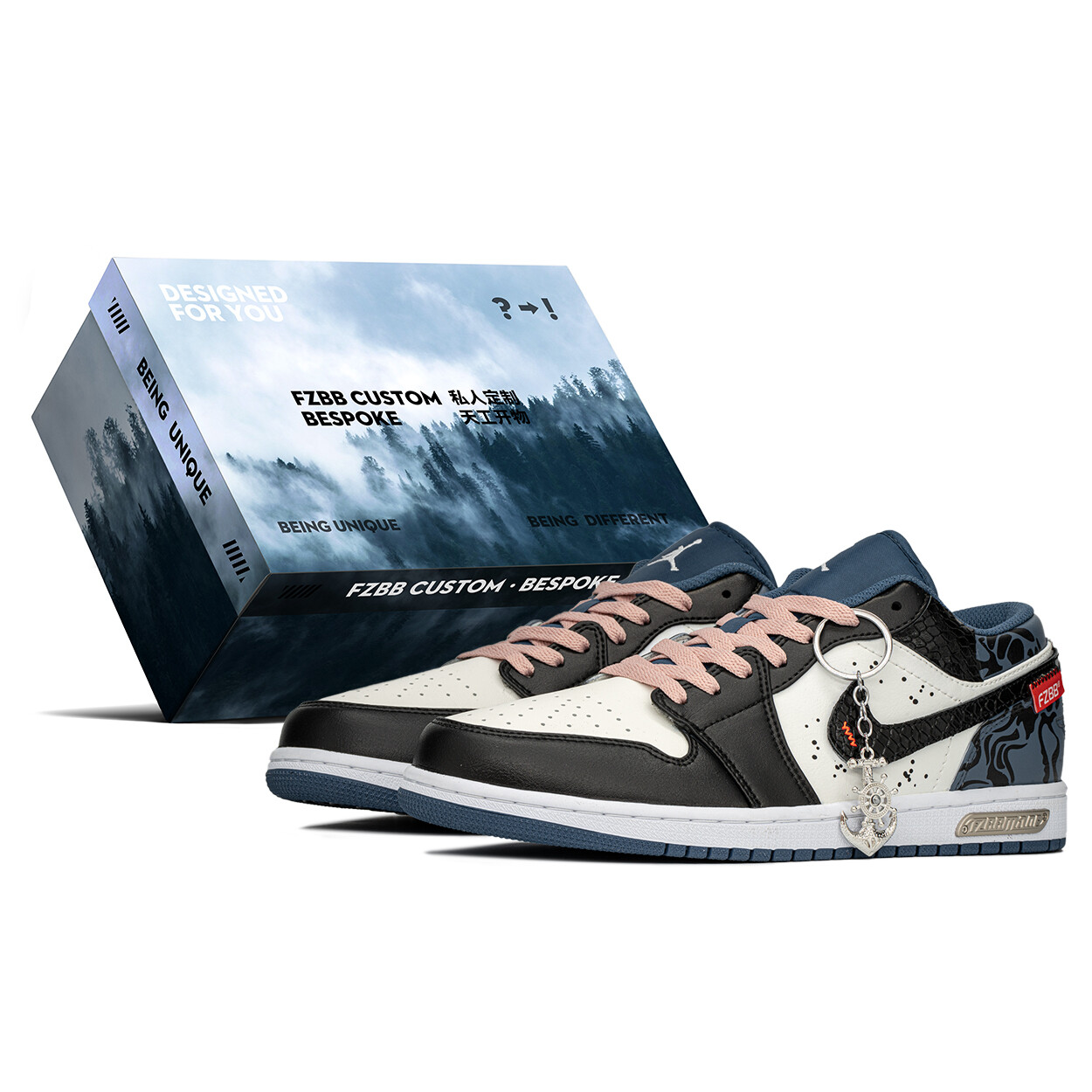 

Баскетбольные кроссовки Air 1 Vintage Men Low-Top Black/Blue Jordan