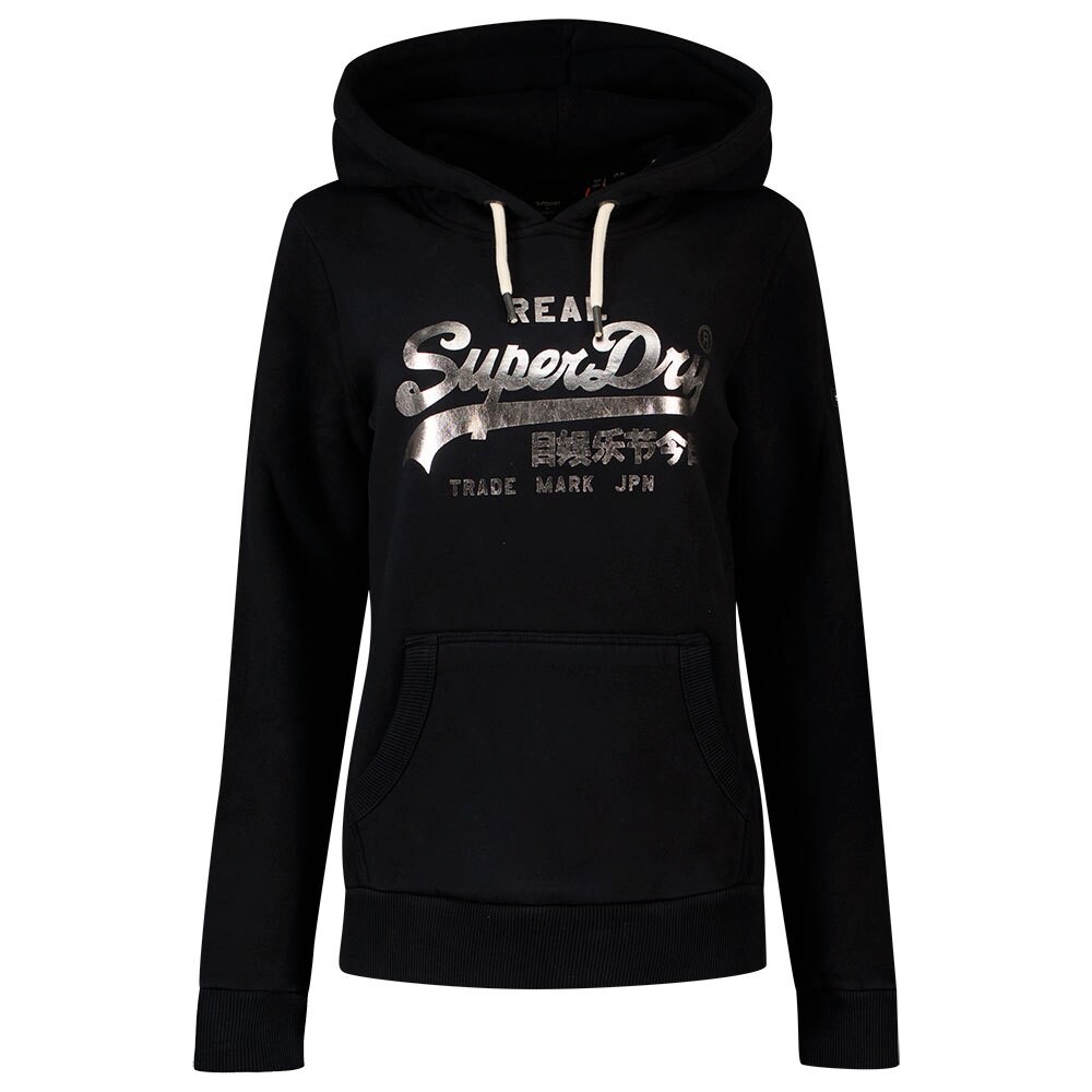 

Худи Superdry Vintage Logo Boho Sparkle, черный