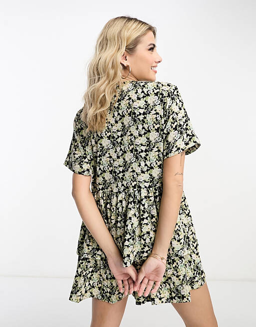 

Яркий комбинезон с пуговицами спереди ASOS DESIGN