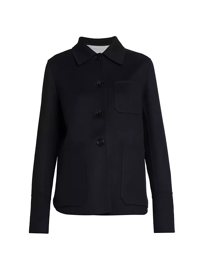 цена Кашемировая куртка-рубашка Jil Sander, темно-синий