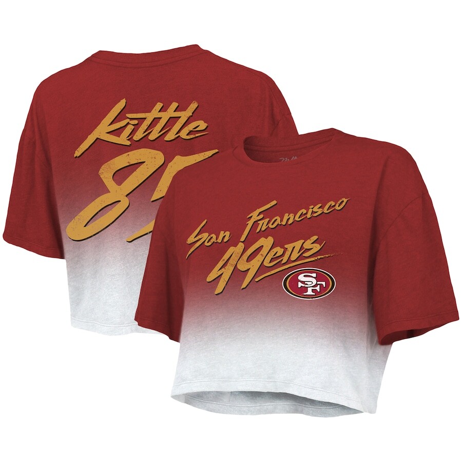 

Футболка с именем и номером Majestic Threads San Francisco 49Ers, алый