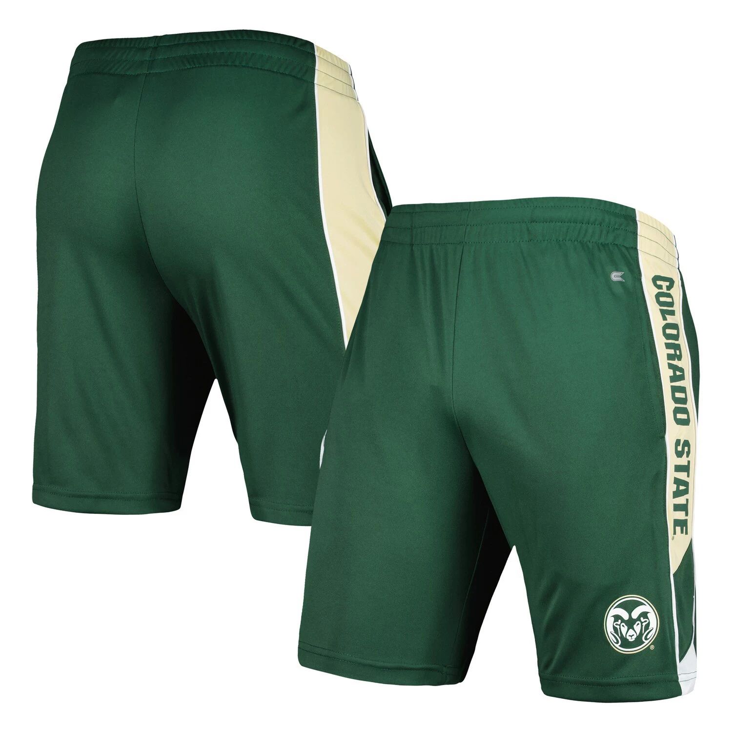 Мужские зеленые шорты для бассейна Colorado State Rams Colosseum
