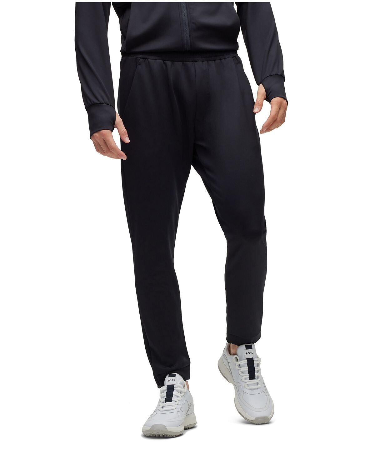

Мужские спортивные штаны из эластичной ткани с манжетами Hugo Boss