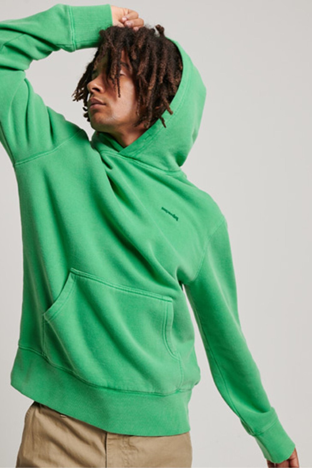 

Толстовка стираная Vintage Mark Superdry, зеленый