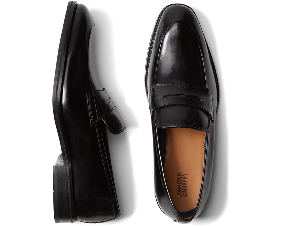 

Лоферы Johnston & Murphy Meade Penny, цвет Black Italian Calfskin