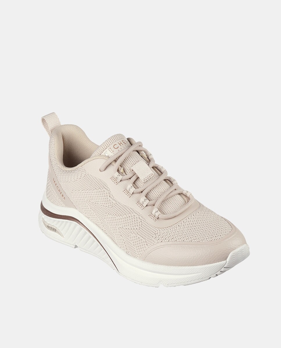 

Женские кроссовки Sport Arch Fit на низкой танкетке Skechers, бежевый
