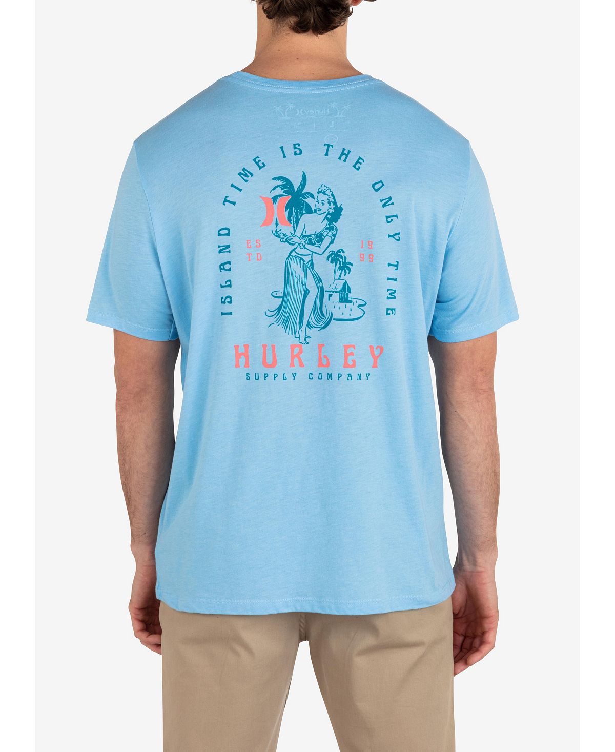 Мужская футболка Island Time с коротким рукавом на каждый день Hurley мужская повседневная футболка с коротким рукавом four corners hurley