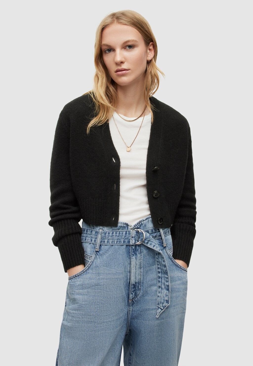 

Кардиган AllSaints WICK CO, черный