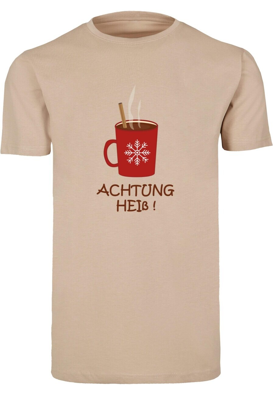 

Футболка Merchcode ACHTUNG HEISS, песочный