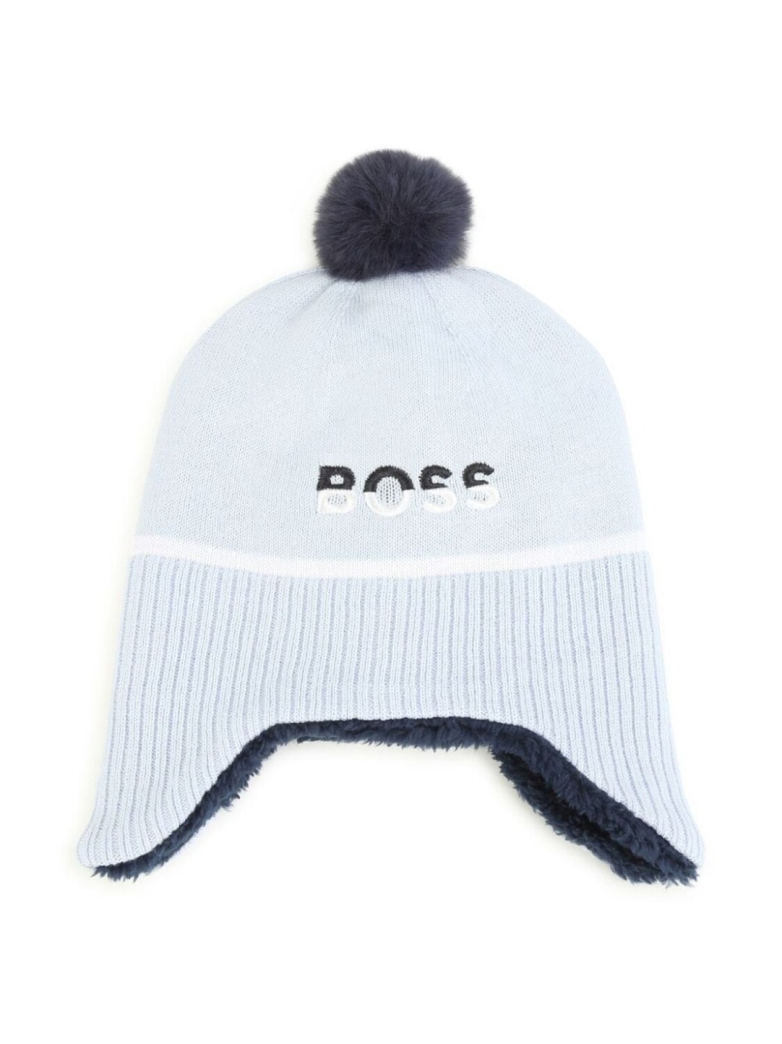 

BOSS Kidswear шапка с вышитым логотипом, синий