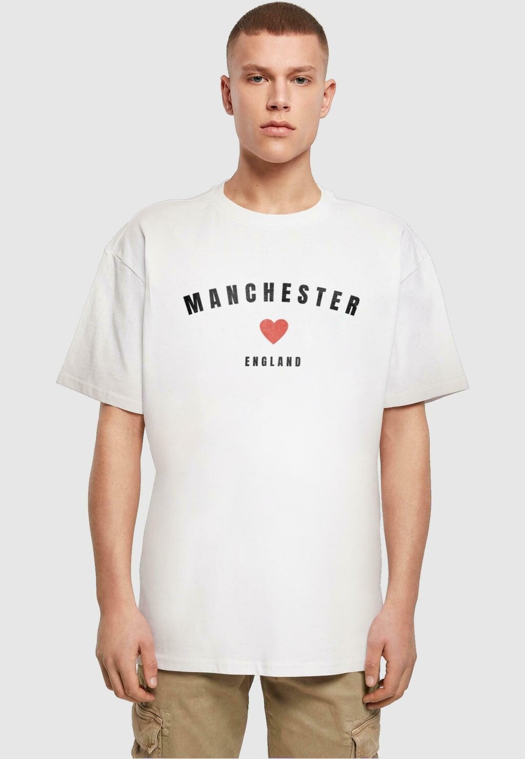 

Футболка с принтом MANCHESTER HEAVY Merchcode, белый