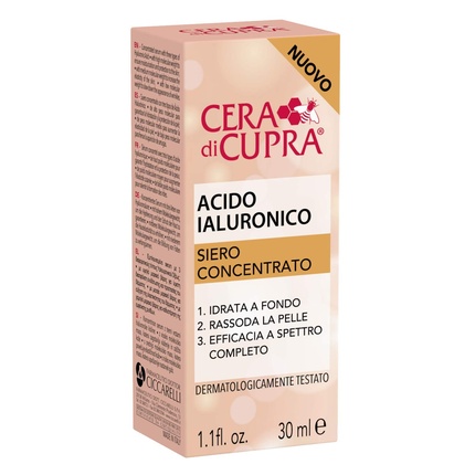 сыворотка для лица cera di cupra сыворотка для лица концентрированная с гиалуроновой кислотой Концентрированная сыворотка с гиалуроновой кислотой 30 мл, Cera Di Cupra