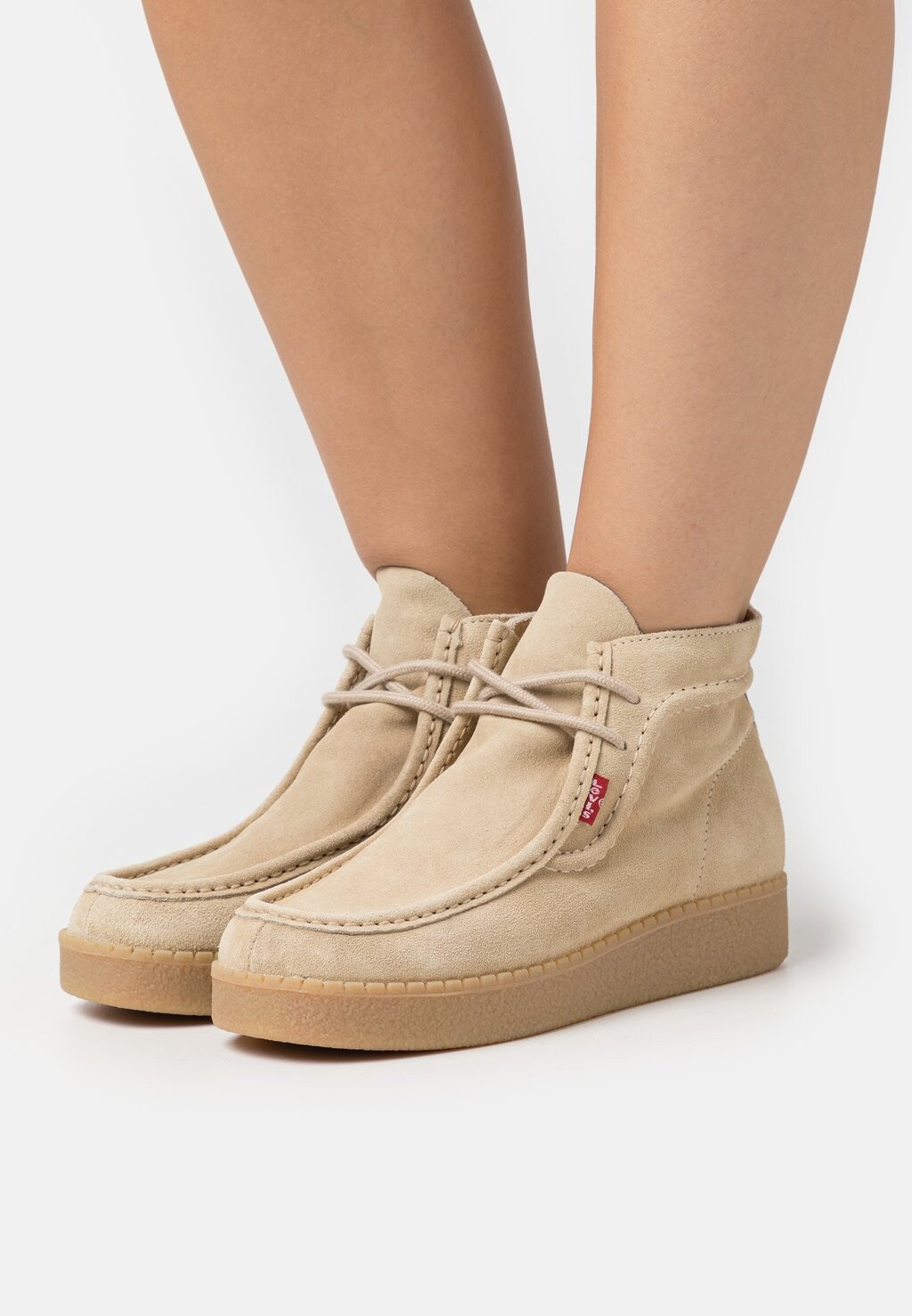 

Ботильоны на платформе Levi's, светлый бежевый