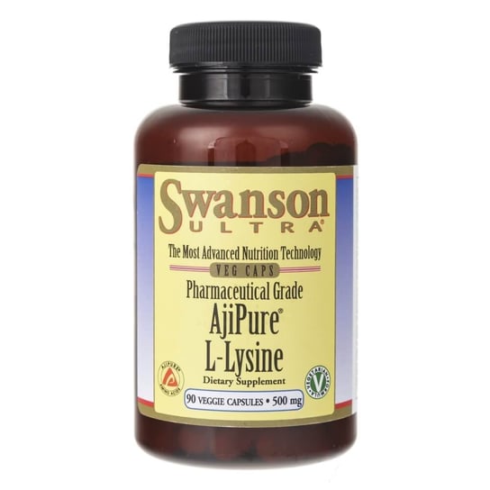 Swanson, Ajipure L-лизин, 500 мг, 90 капсул swanson l лизин 500 мг 300 капсул