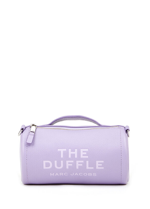 

Женская кожаная сумка duffle с сиреневым логотипом Marc Jacobs