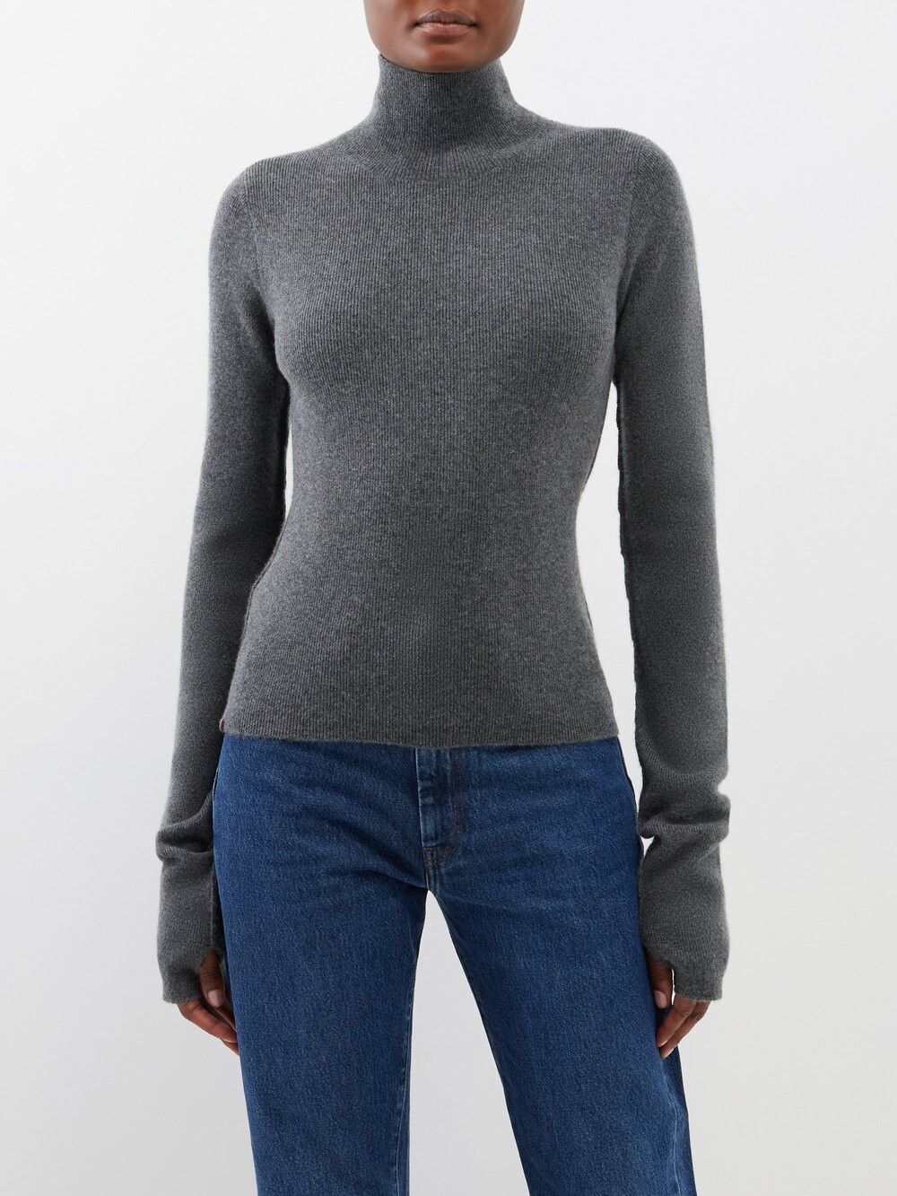 

No.311 свитер из кашемира-стрейч skin Extreme Cashmere, серый