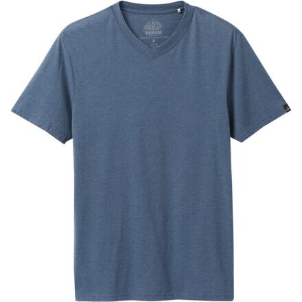 

Футболка с V-образным вырезом – мужская prAna, цвет Denim Heather