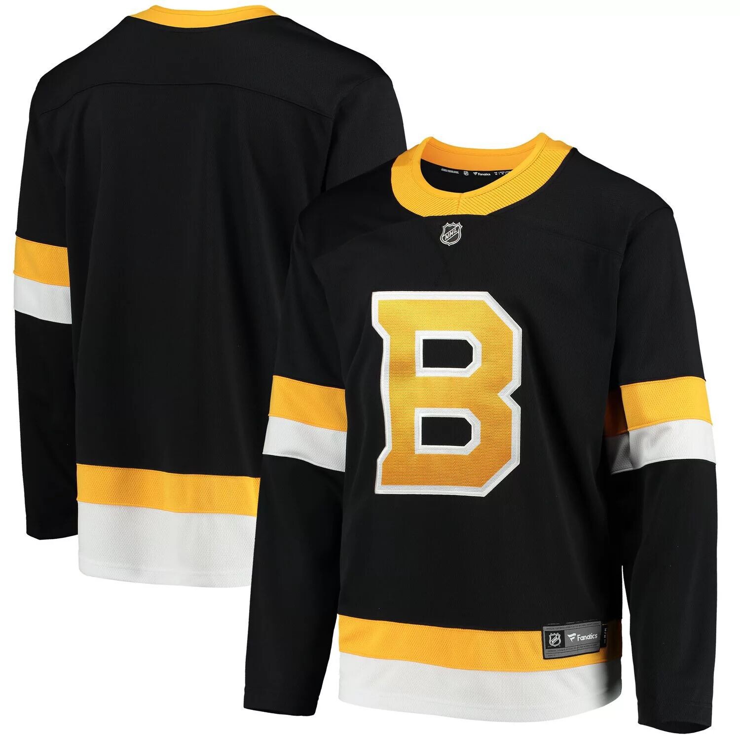 

Мужская черная футболка с логотипом Fanatics Boston Bruins 2018/19