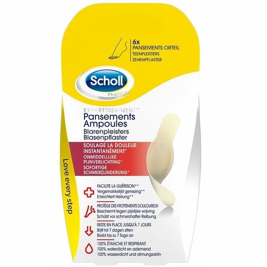

Обезболивающие пластыри маленького размера, 6 шт. Scholl, Toe Blister Plasters